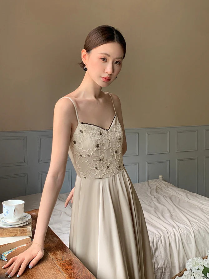 Embroidered Blossom Bodice Dress