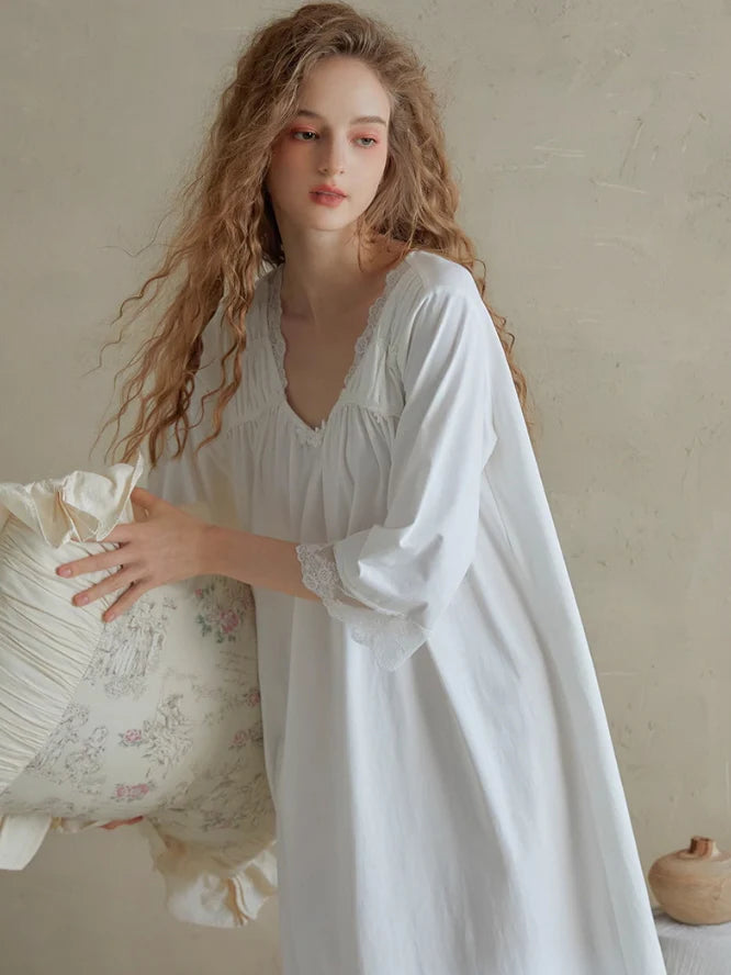 Serenade Lace-Trimmed Nightgown