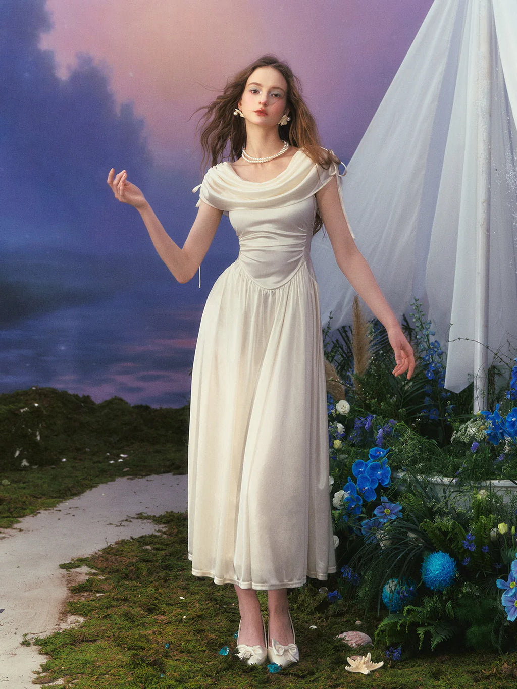 Princess Regal Draped Gown