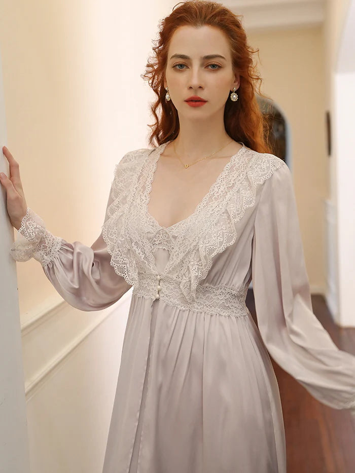 Whispering Silk Lace Nightwear Set