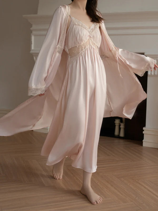 Lace Petal Princess Nightgown Set