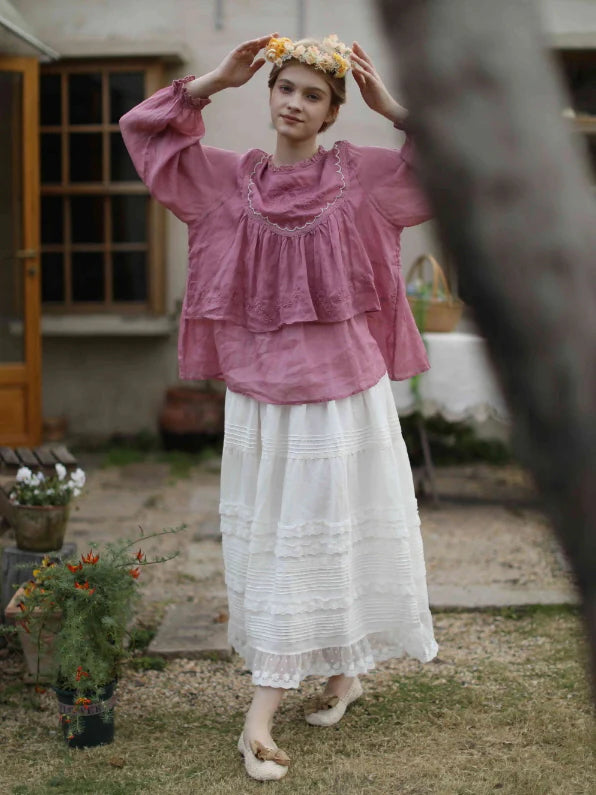 Wildflower Garden Embroidered Blouse