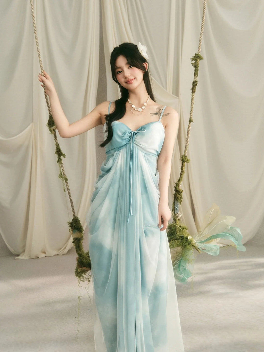 Celestial Cloud Fairycore Gown