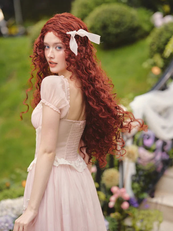 Blush Corset Lace Princess Dress