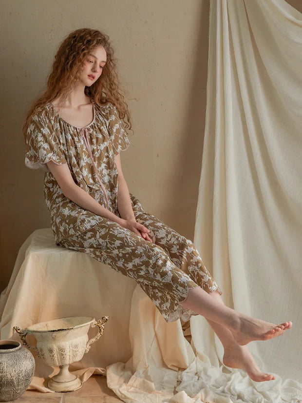 Botanical Whisper Floral Pajama Set
