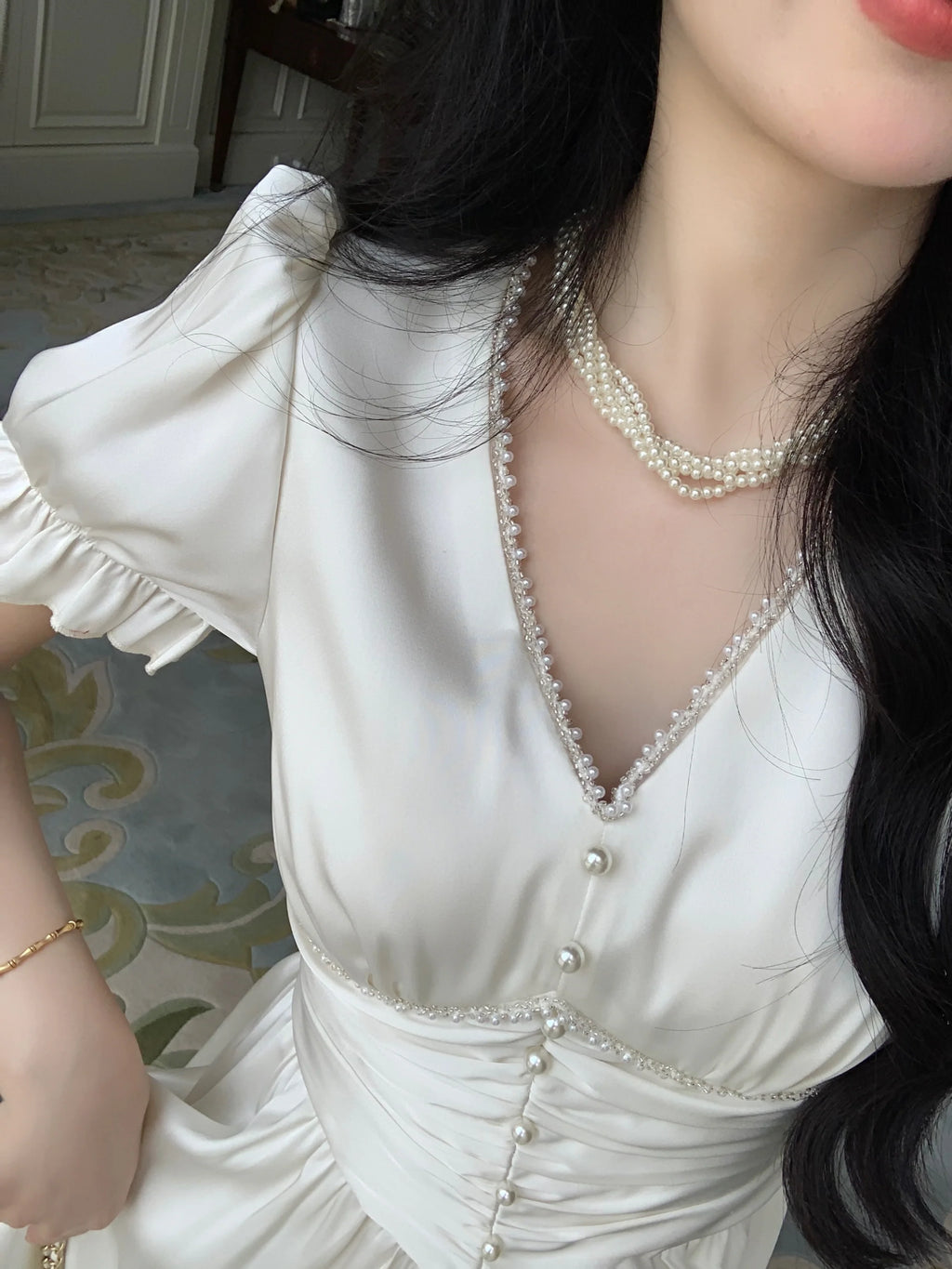 Elegance Enchanted Princess Satin Dress