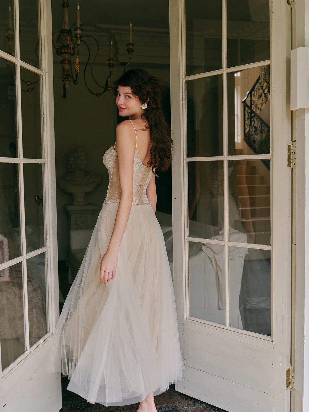 Eleanor's Graceful Mesh Skirt