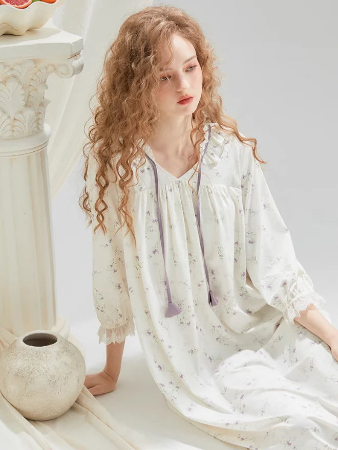 Whispering Petals Vintage Nightgown