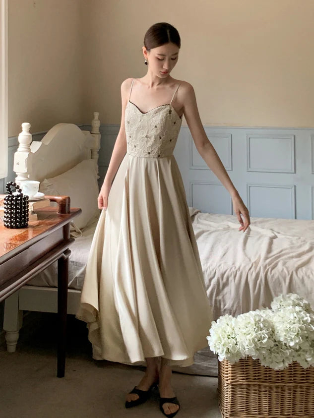 Embroidered Blossom Bodice Dress