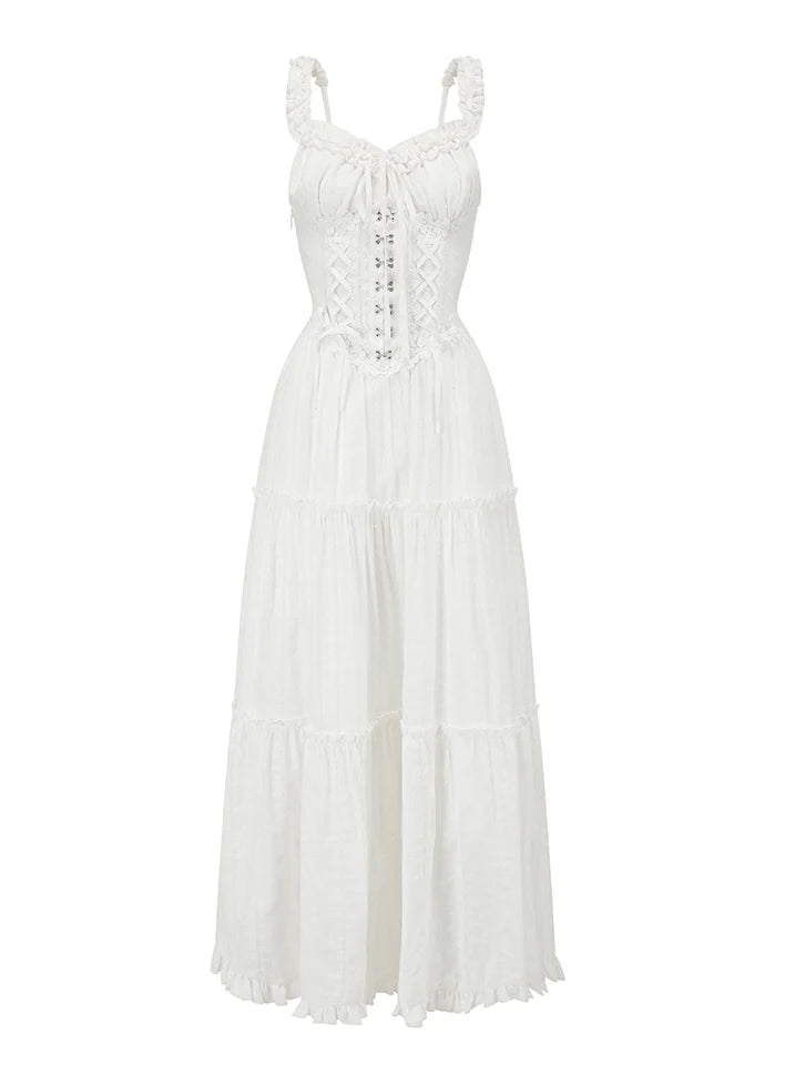 Ethereal Princess Whtie Corset Dress