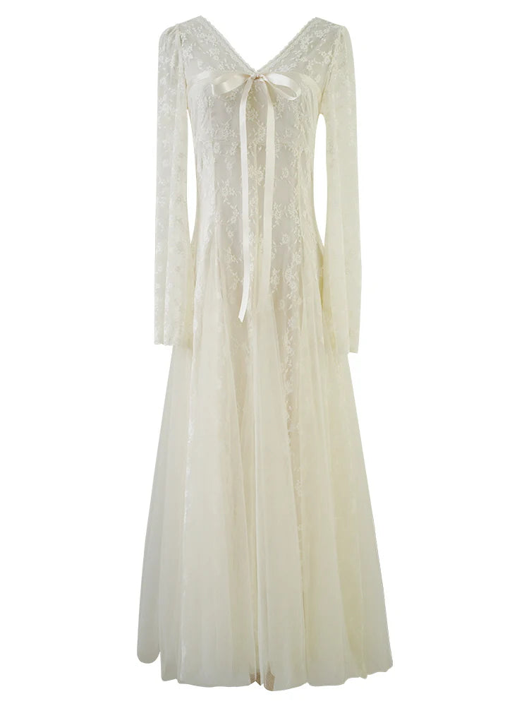 Embroidered Lace Princess Dress