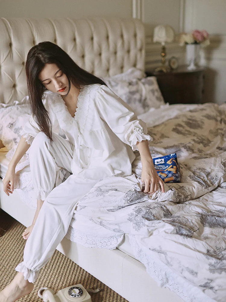 Vintage Dream Lace Pajama Set