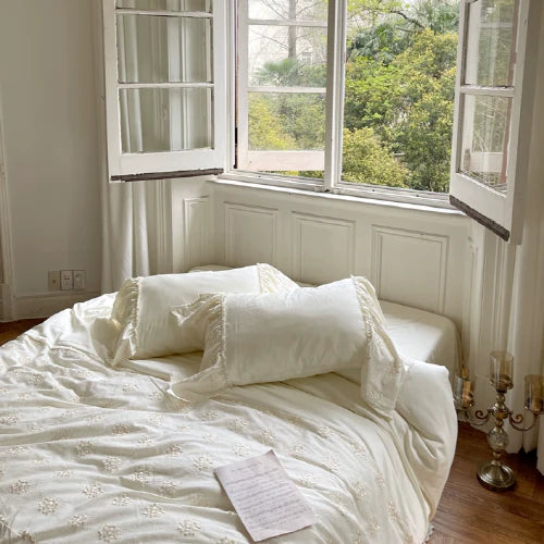 Ivory Blossom Cottagecore Bedding Set