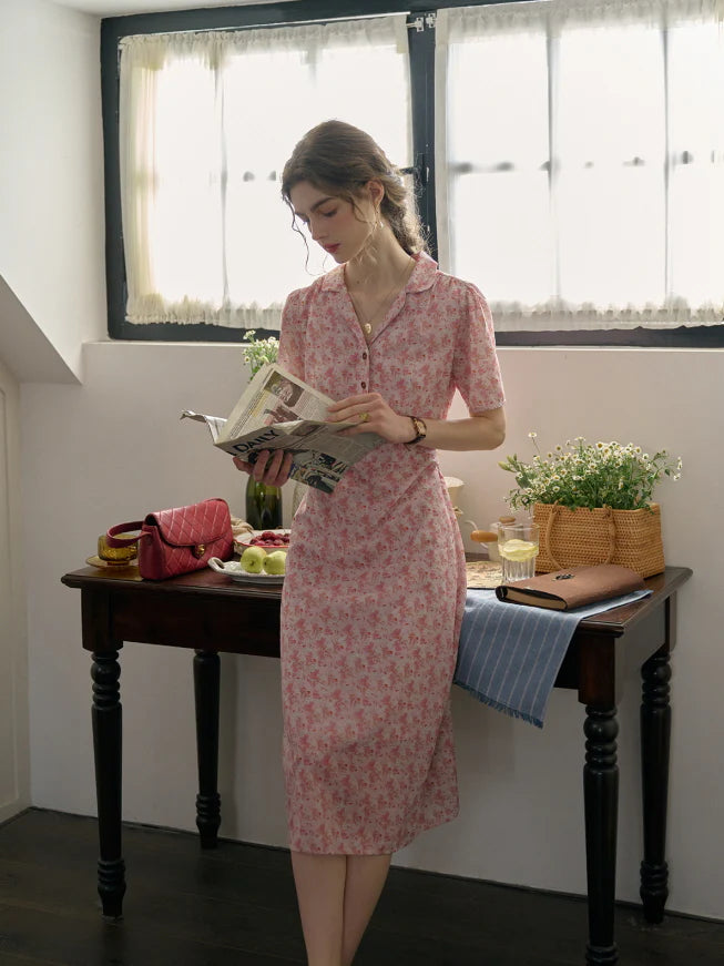 Blossom Collar Day Dress