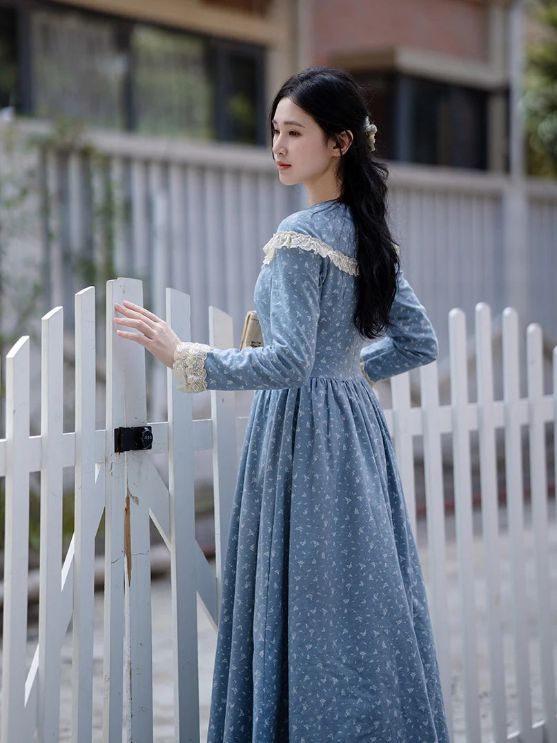 Emily's Blue Floral Dream Dress