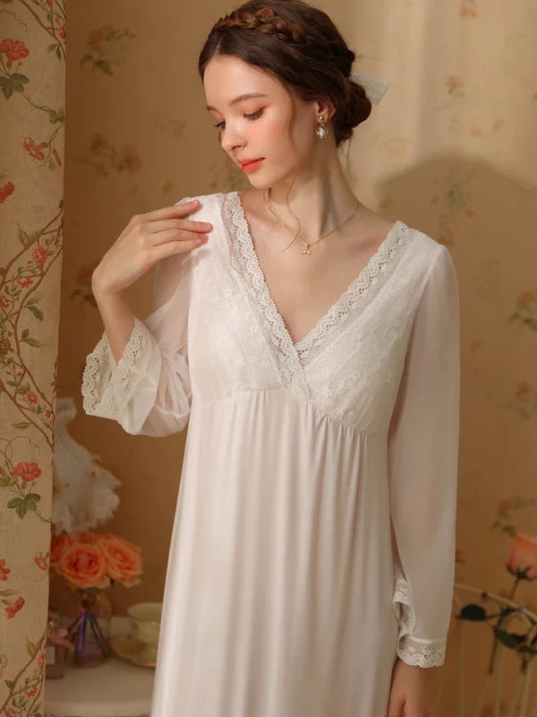Whispering Rose Lace Nightgown