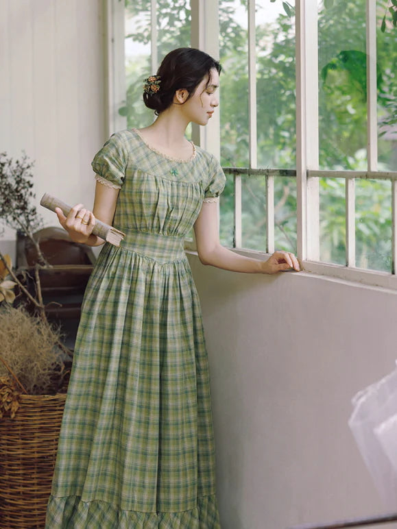 Whispering Meadows Plaid Dress