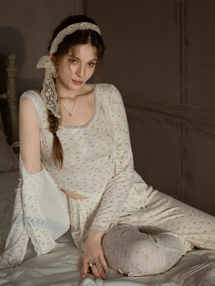 Sweet Floral Modal Pajama Set