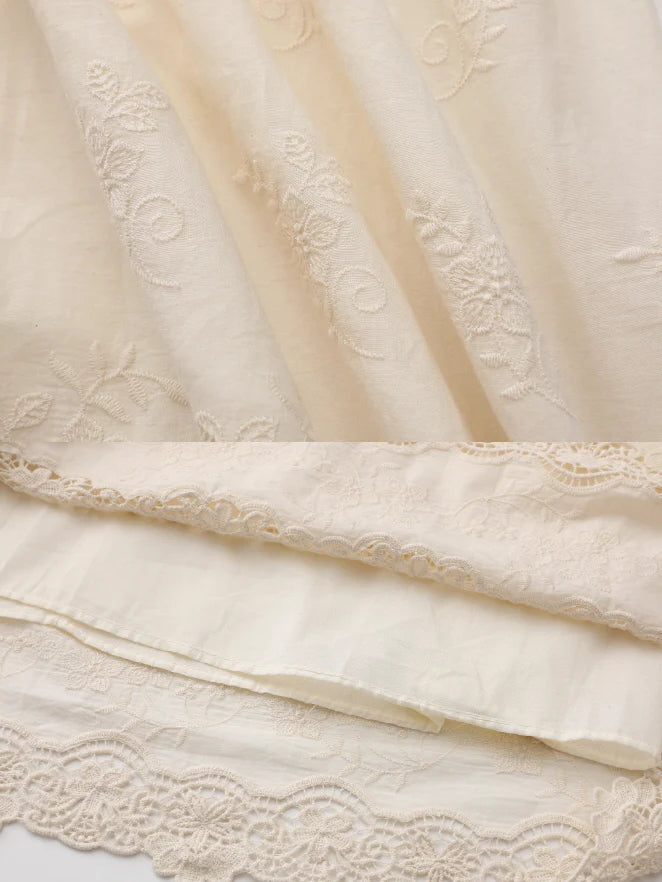 Lace Garden Cotton Petticoat Skirt