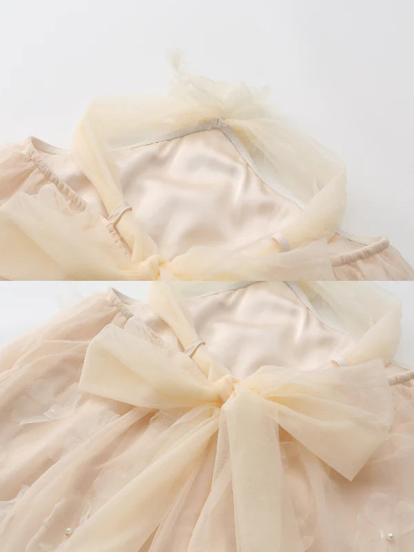 Blossom Whisper Halter Tulle Dress