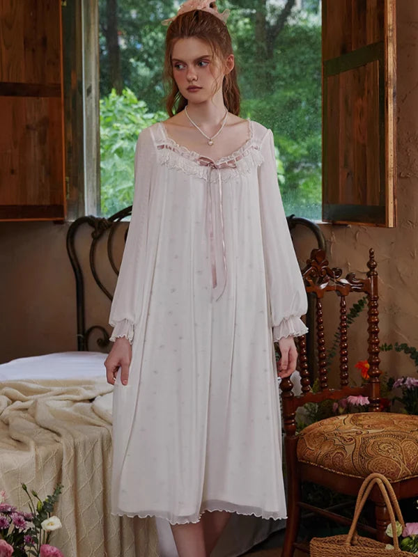 Frill Lace Princess Nightgown