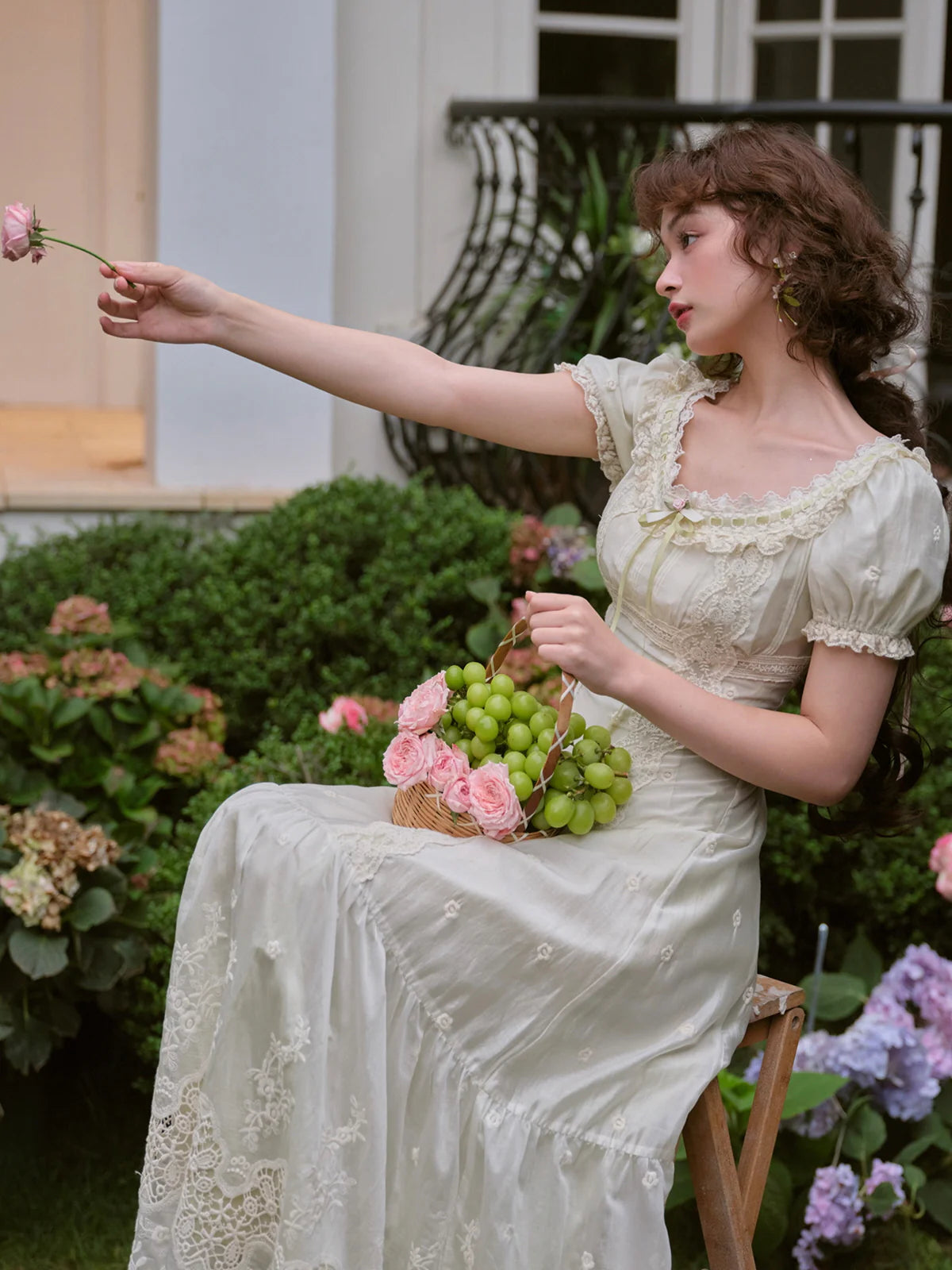 Olivia's Elegant Garden Mint Dress