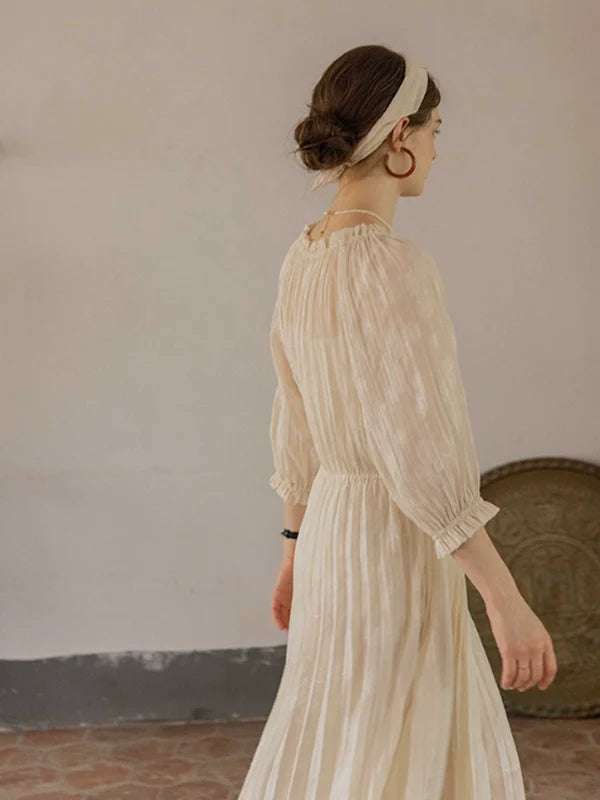 The Creamy Elegance Dress