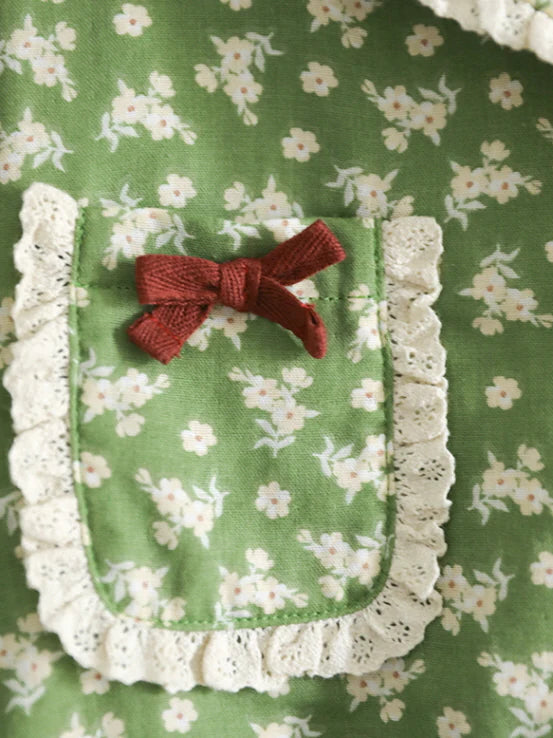 Green Meadow Lace Pajama Set