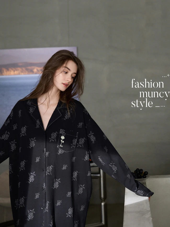 Black Rose Vintage Nightgown