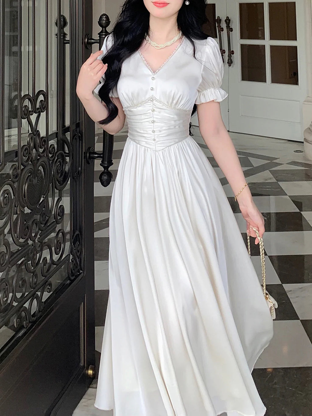 Elegance Enchanted Princess Satin Dress
