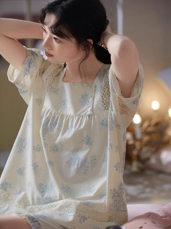 Ivory Sky Blossom Pajama