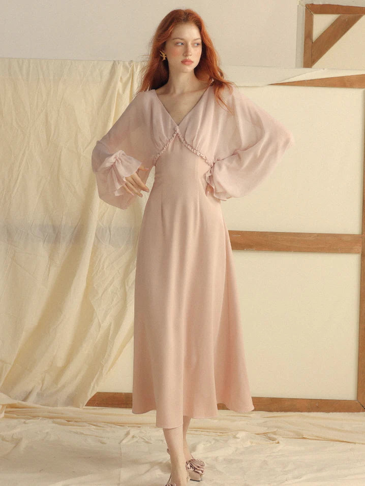 Ethereal Fairy Light Pink Dress