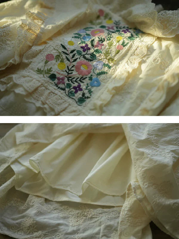 Sunlit Floral Lace Dress