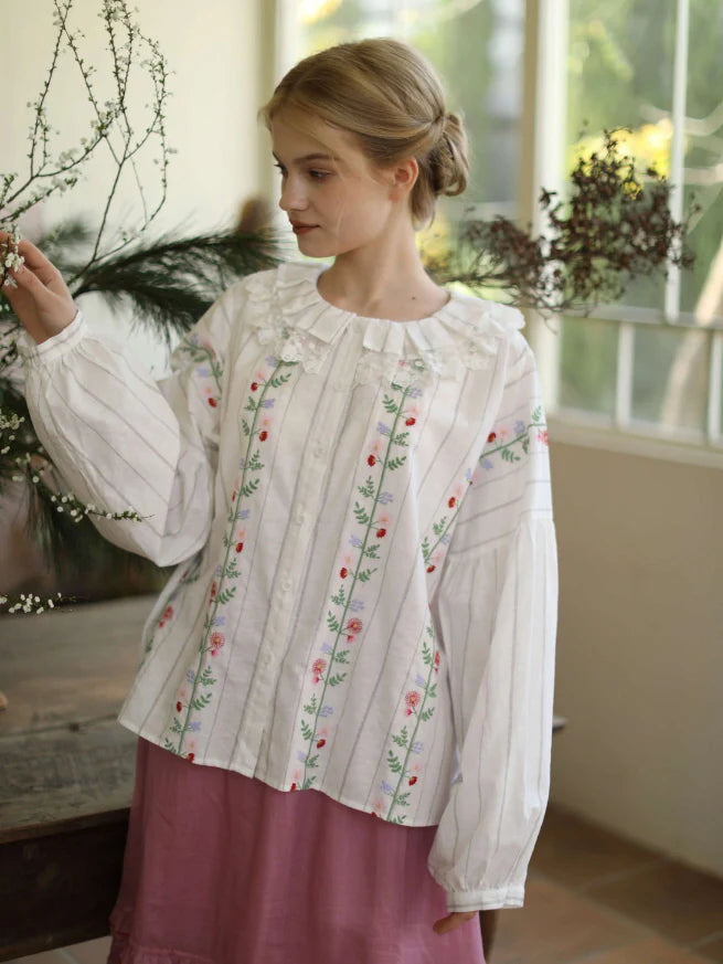 Striped Meadow Bloom Blouse