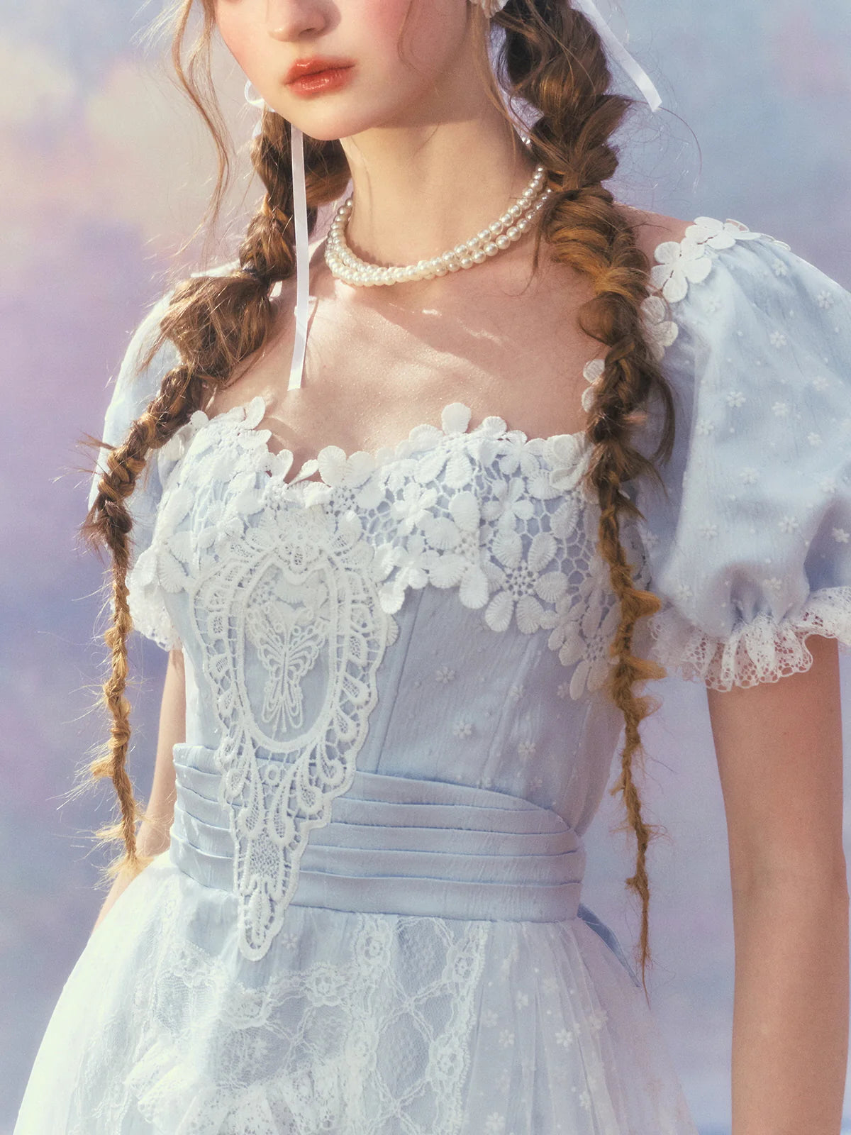 Ethereal Princess Vintage Lace Dream Dress