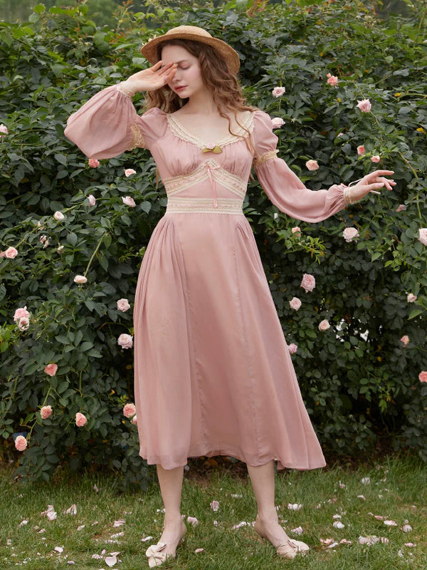 Literary Rose Symphony Dress