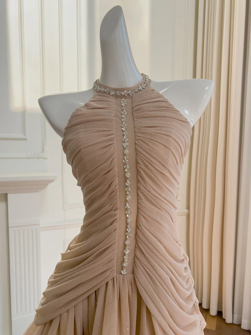 Glitter Blossom Embellished Mini Dress