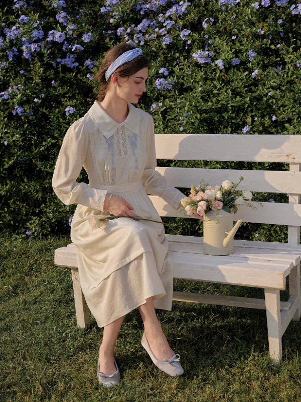 French Blossom Ivory Dress