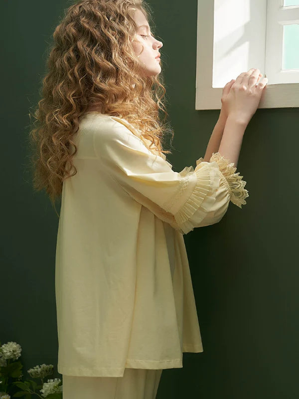 Sunny Lace Frills Pajamas