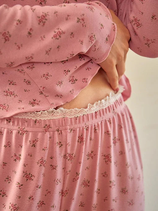 Pink Blossom Dream Floral Pajama Set