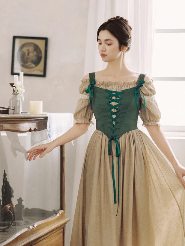 Whispering Meadow Off-Shoulder Dress