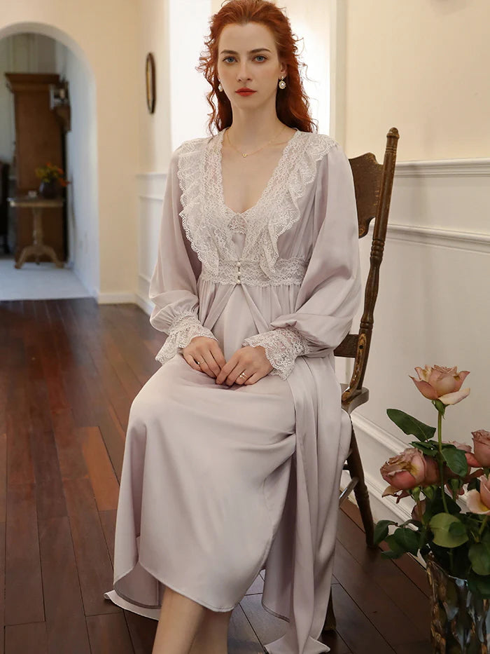 Whispering Silk Lace Nightwear Set