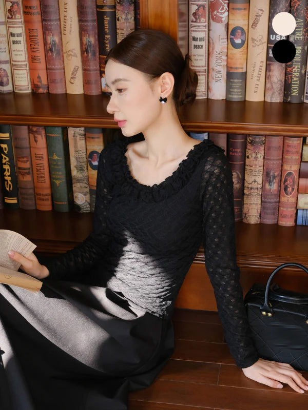 Romantic Ruffle Lace Blouse