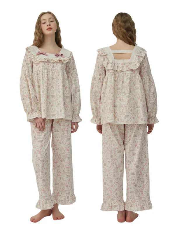 Whispering Woodland Cotton Pajama Set