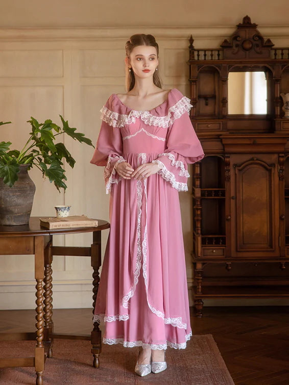 Blush Princess Lace Gown