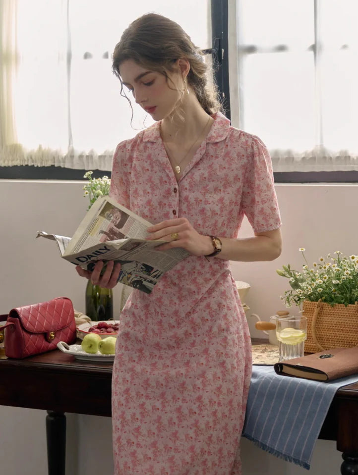 Blossom Collar Day Dress