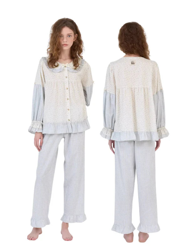 Whispering Meadow Patchwork Pajama Set