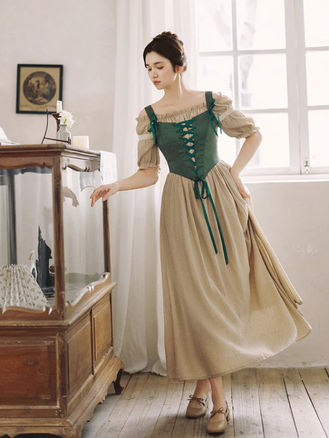 Whispering Meadow Off-Shoulder Dress