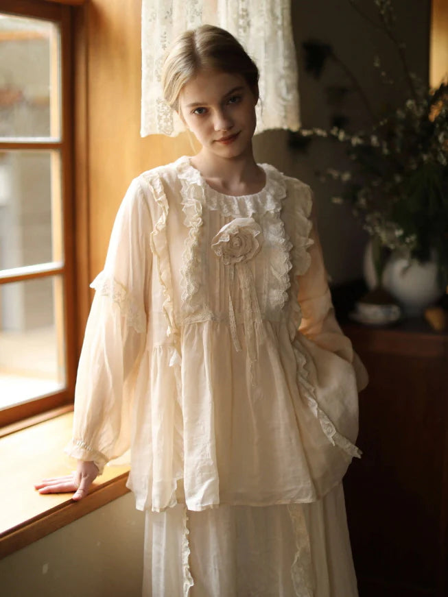 Vintage Rose Garden Blouse