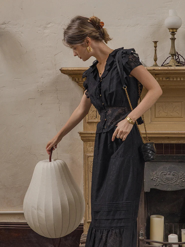 Lila's Midnight Bloom Skirt